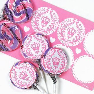 Elegant Princess Damask Small Lollipop Sticker Kit Toys & Games