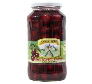 Landsberg Pitted Morello Cherries (680g/24oz)  Canned And Jarred Cherries  Grocery & Gourmet Food