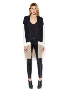 Wool Colorblock Cardigan by Les Copains