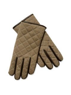 Canvas Twill Quilted Gloves by Dartmoor