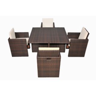 BOGA Furniture Boston Cube 5 Piece Dining Set WS 92768