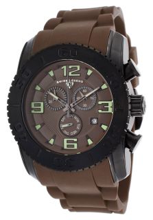 Swiss Legend 10067 BB 04  Watches,Commander Chrono Brown Silicone & Dial Black IP Steel Case, Diver Swiss Legend Quartz Watches