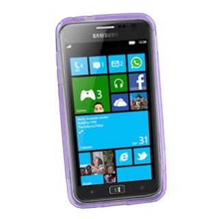 Purple Soft TPU Gel Case / Cover For Samsung Ativ S i8750 Windows 8 Phone Cell Phones & Accessories
