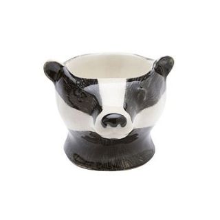 badger ceramic egg cup by berylune