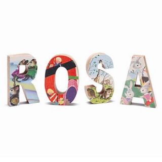 children's free standing vintage book letters by bombus