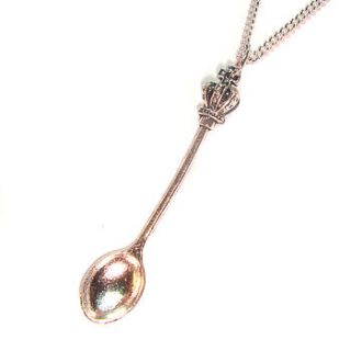 miniature spoon necklace by hannah makes things
