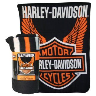 Harley Davidson Fleece Throw Blanket (6 Styles) 50" x 60"   Wings   Harley Davidson Gifts