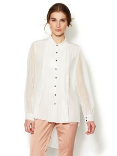 Pleated Silk Jaden Shirt by Elizabeth and James