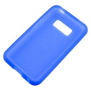 Silicone Skin Cover for LG Optimus Elite LS696, Blue Cell Phones & Accessories