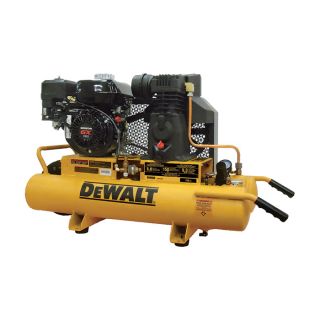 DEWALT Wheelbarrow Air Compressor — 8-Gallon, Honda GX160 Gas Engine, 9 CFM @ 90 PSI, Model# DXCMH1608WB  Gas Powered Air Compressors
