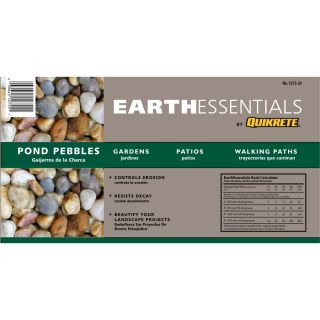 EARTHESSENTIALS BY QUIKRETE 0.5 cu ft Pond Pebbles