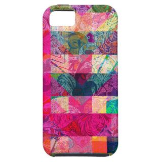 Vibrant Colorful Abstract Pink Plaid Funky Pattern iPhone 5 Cases