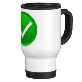 Green Check Mark Symbol Mug