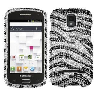Asmyna SAMT699HPCDM010NP Premium Dazzling Diamante Diamond Case for Samsung Galaxy S Relay 4G T699   1 Pack   Retail Packaging   Black Zebra Cell Phones & Accessories