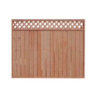 Spruce Lattice Top Pressure Treated Wood Fence Panel (Common 8 ft x 5 ft; Actual 8 ft x 5.7 ft)