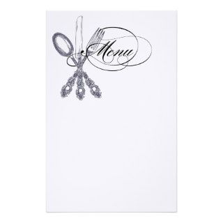 Antique Silverware Personalized Stationery