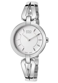 ESQ by Movado 7101397  Watches,Womens Corbel Silver Tone Steel Bangle White Dial, Casual ESQ by Movado Quartz Watches