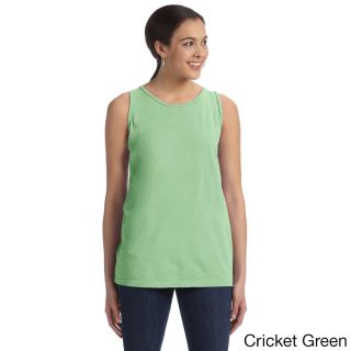 Authentic Pigment Authentic Pigment Womens Pigment dyed Tank Green Size M (8  10)