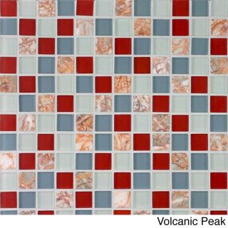 Glacier Mountain Squares Tiles (10.56 Square Feet)