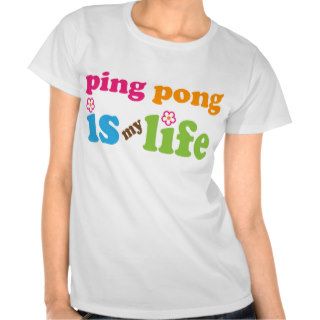 Ping Pong Player Gift Girls Tshirt