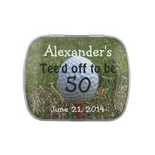 Golf Birthday Party Favors Mint Candy Tins