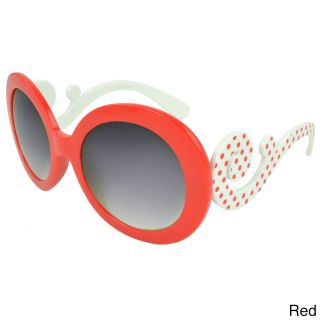 Epic Eyewear Rosewood Round Swirled Arm Sunglasses