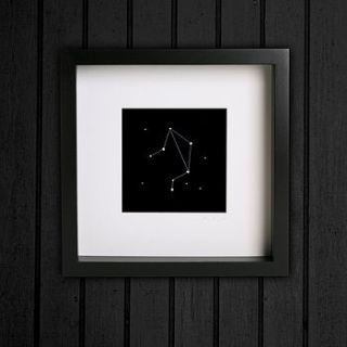 libra framed constellation artwork by starology