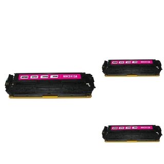 Basacc Magenta Cartridge Set Compatible With Hp Ce413a (pack Of 3)