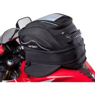 Cortech Super 2.0 Magnetic 18 Liter Motorcycle Tank Bag   Black / One Size Automotive