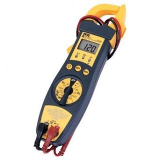 Ideal Industries 61 704 True RMS Clamp Meter, 200A AC, Conductors to 33mm, Voltage, Capacitance, Frequency, and Resistance Measurement