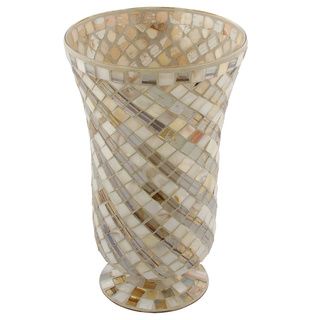 Mosaic Pedestal Decorative Vase