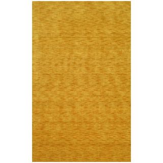Hand loomed Gold Wool Rug (8 X 11)