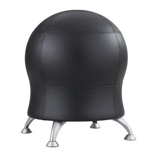 Zenergy Black Vinyl Ball Chair