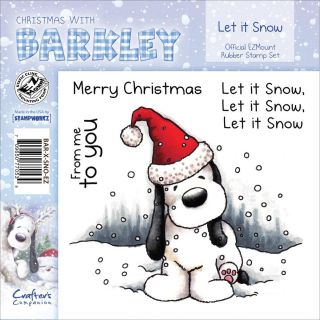 Barkley EZmount Christmas Cling Stamp Set 4.75 X4.75   Let It Snow