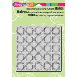 Stampendous Cling Rubber Stamp 5.5 X4.5 Sheet   Rattan Weave