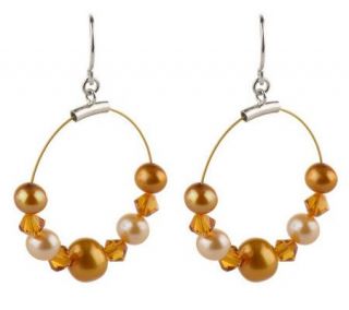 Honora Cultured Freshwater Potato Pearl and Swarovski Earrings —
