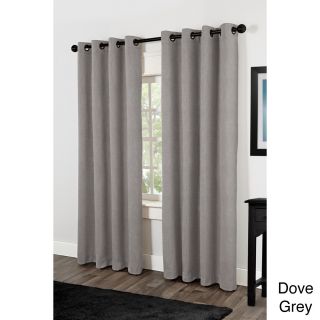 Amalgamated Textiles Inc. Rita Grommet Top 84 Inch Curtain Panel Pair Grey Size 54 x 84
