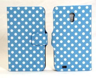 Ooki� Blue Polka Dots Deluxe Folio Ultra Wallet Diary Case with Kickstand for The Sprint Epic Touch 4G (SPH D710), US Cellular Samsung Galaxy S2 (SCH R760) & The Boost Mobile Samsung Galaxy S2 Cell Phones & Accessories