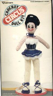 Vogart Crafts Circus Crochet Doll Kit   Circus Themed Bareback Horse Rider 15 1/2 Inches High #3143
