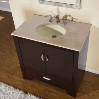 Silkroad Exclusive Ilene 36 Single Sink Bathroom Vanity Set