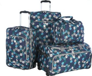 Olympia Sapphire 4 Piece Luggage Set