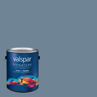 Creative Ideas for Color by Valspar 128.29 fl oz Interior Satin Midnight Fog Latex Base Paint and Primer in One with Mildew Resistant Finish