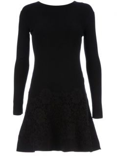 Valentino Lace Detail Sweater Dress