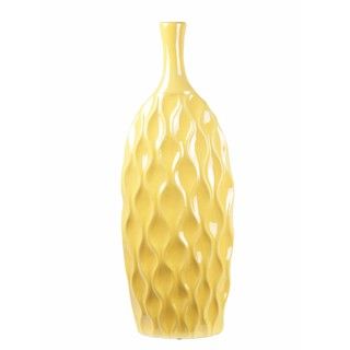 Privilege Yellow Ceramic Vase