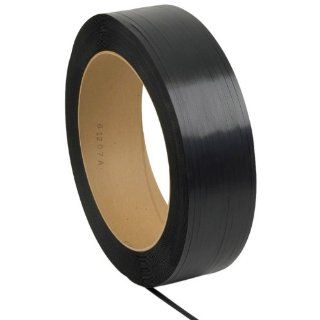 PAC Strapping 714B PAC 7/16" Machine Grade Black Polypropylene Strapping, 10, 500' length Pallet Strappers