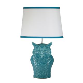 Blue Owl Table Lamp