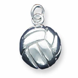 Sterling Silver Volleyball Charm Clasp Style Charms Jewelry