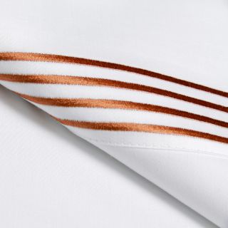 Elitye Home Products, Inc 500 Thread Count Regency Quad Baratta Cotton Rich Sheet Set Orange Size Full