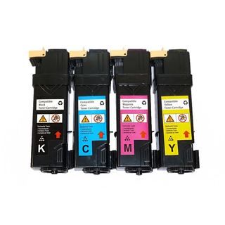 Compatible Xerox Phaser 6125 Set Of 4 Toner Cartridges (pack Of 4 1k/1c/1m/1y)