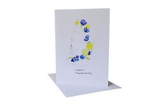 'sweeeet congratulations' wedding card by blank inside